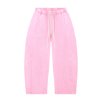 Mineral Wash Barrel Leg Pants